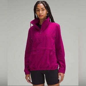 Lululemon Pack Light Pullover Magenta Purple size 2 Oversized